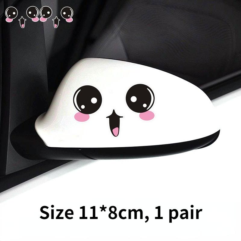 Autocolant Reflectorizant Drăguț Zâmbet Mașină Oglindă Retrovizoare Zâmbind Ochi Față Autocolant Decal Creativ Minunat Amuzant Autocolante Mașină Impermeabil