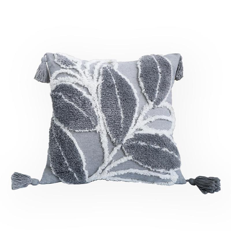 

Серый Подушка Стеганая Кисточка Подушка Марокканская Подушка для Дивана Этнический Ретро Стиль Декоративная Подушка для Модельной Комнаты 45x45cm pillowcase only