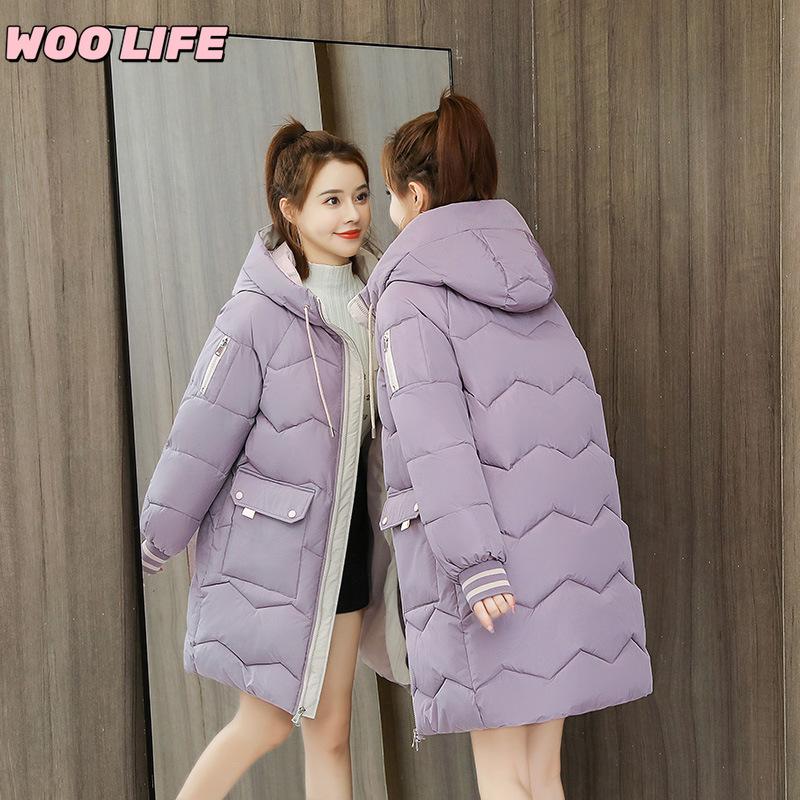 Women's Mid-length Padded Jacket Winter Thick Padded Jacket