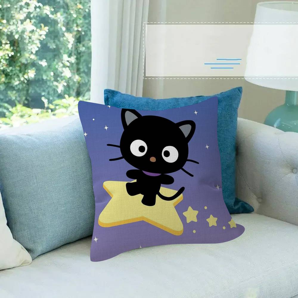 Cute cartoon art chibi cat c-Chococat    Pillow Cover  Bedroom Wild Party Decor Pillowcase kid Birthday shower Gift