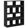 VidaXL Black Bookcase 100x33x125.5 Cm Engineered Wood, Bookshelf, Storage Shelf, Display Cabinet, 3309358