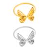 Open Finger Butterfly Rings Accessory Chic Butterfly Ring Adjustable Fit Stainless Steel Rings Charm for Everyday Wear