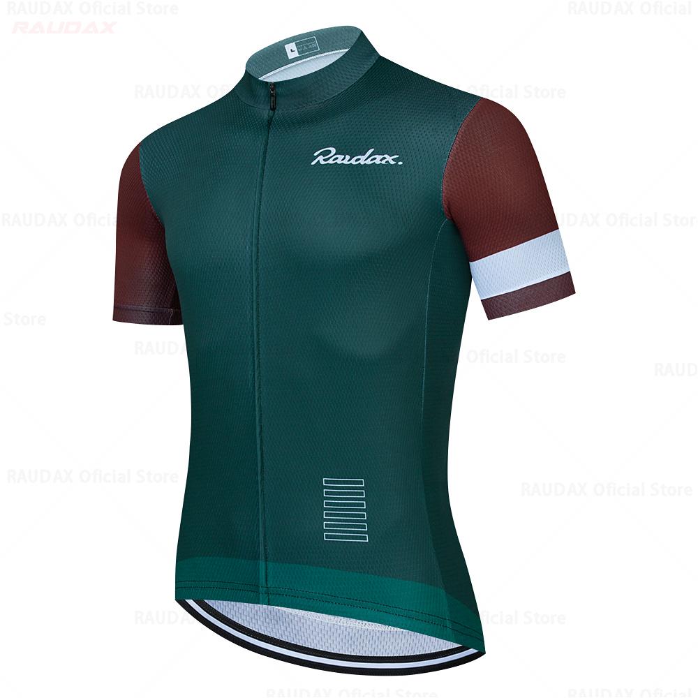 Cycling Jersey 2026 Team Raudax Cycling Clothing 19D Mountain Bike Bib Shorts MEN Bike Jersey Set Ropa Ciclismo Hombre