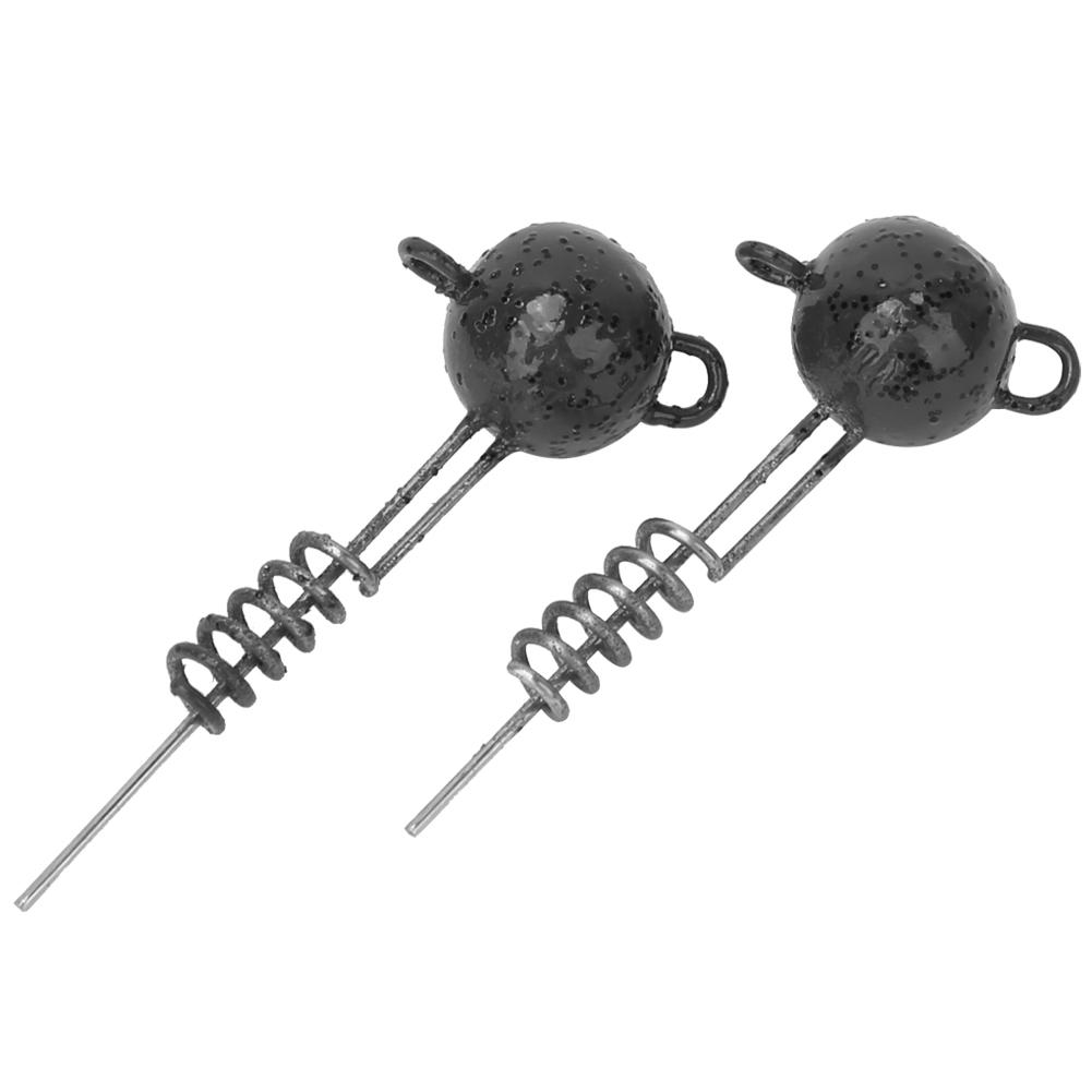 2PCS 10G 20G 30G 50G Screw Fixed Jig Soft Sinkers Fishing Lures Bait Tool Accessory