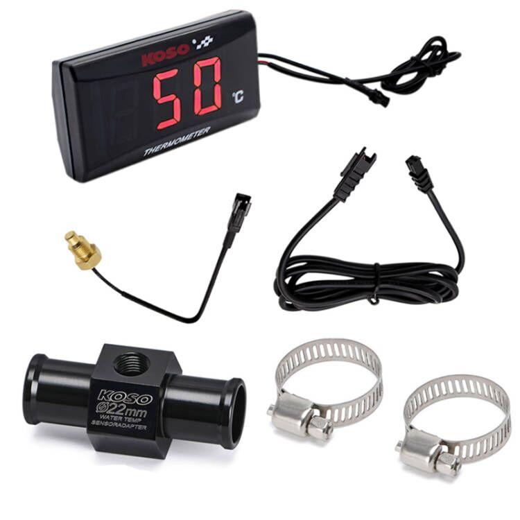 Motorcycle For KOSO Water Temperature Gauge Interface Water Tank Water Pipe Adapter Sensor Temperature Gauge красный