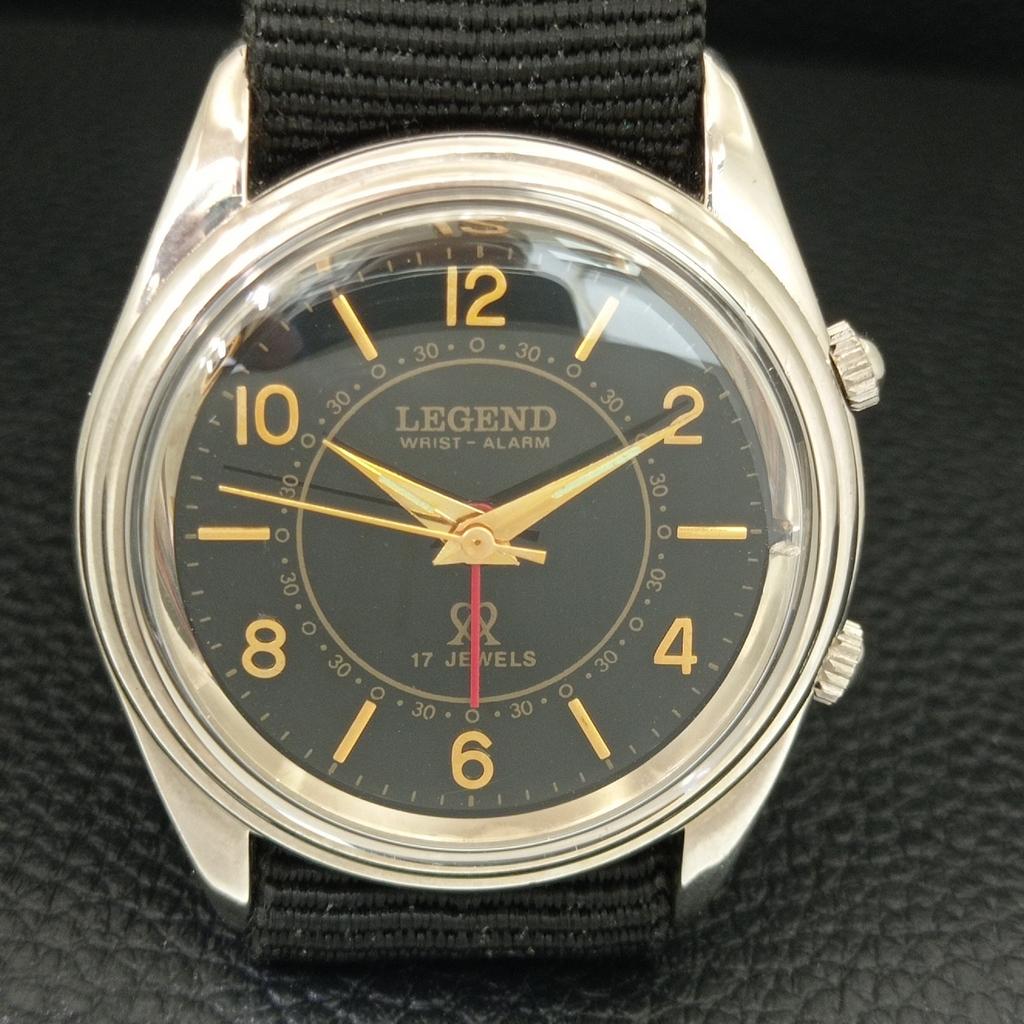 REFURBISHED VINTAGE LEGEND HAND-WINDING SWISS MENS ALARM WATCH A707515-1