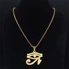 Eye Of Horus Punk Hip Hop Stainless Steel Pendant Necklace Fashion Jewelry