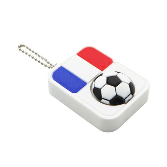 Football Clicker Fidget Toy with Ball Chain Stress Relief National Flag Football Decompression Button Keychain Pendant Backpack Charm Fans Gift