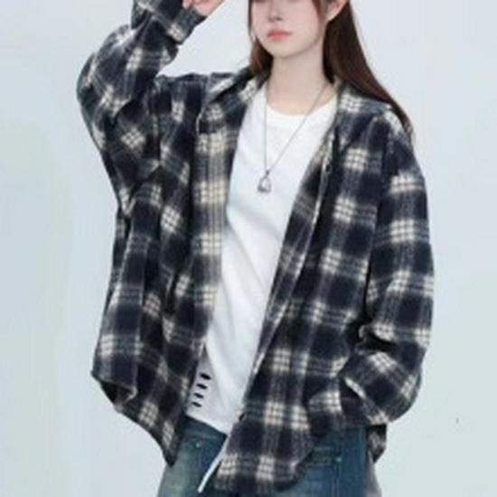 Men's Retro Plus Velvet Oversized Hoodie for Autumn/Winter