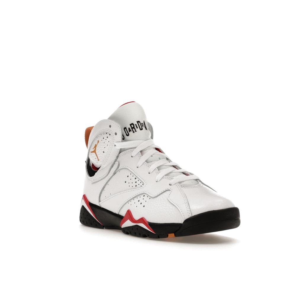 Air Jordan 7 Retro GS Cardinal 2022 Kinder-Sneaker Weiß Schwarz Kardinalrot DQ6040-106