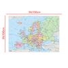 for Home Office Classroom,Travel/Educational Supplies,Europe Map (Chinese Version) Political Distribution Map Backdrop