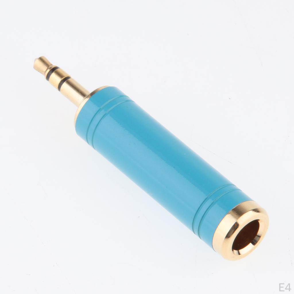 3.5mm Male To 6.35mm Female 3pole Audio Converter Adapter