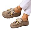 Women's Suede Birkenstyle Loafers, Slip-On Moccasins, Plus Size Casual Fall Student Shoes