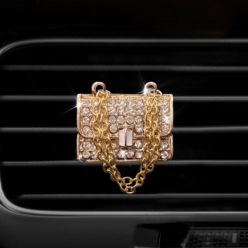 Rhinestone High Heels Car Vent Aromatherapy Clip – Stylish Car Interior Perfume Ornament