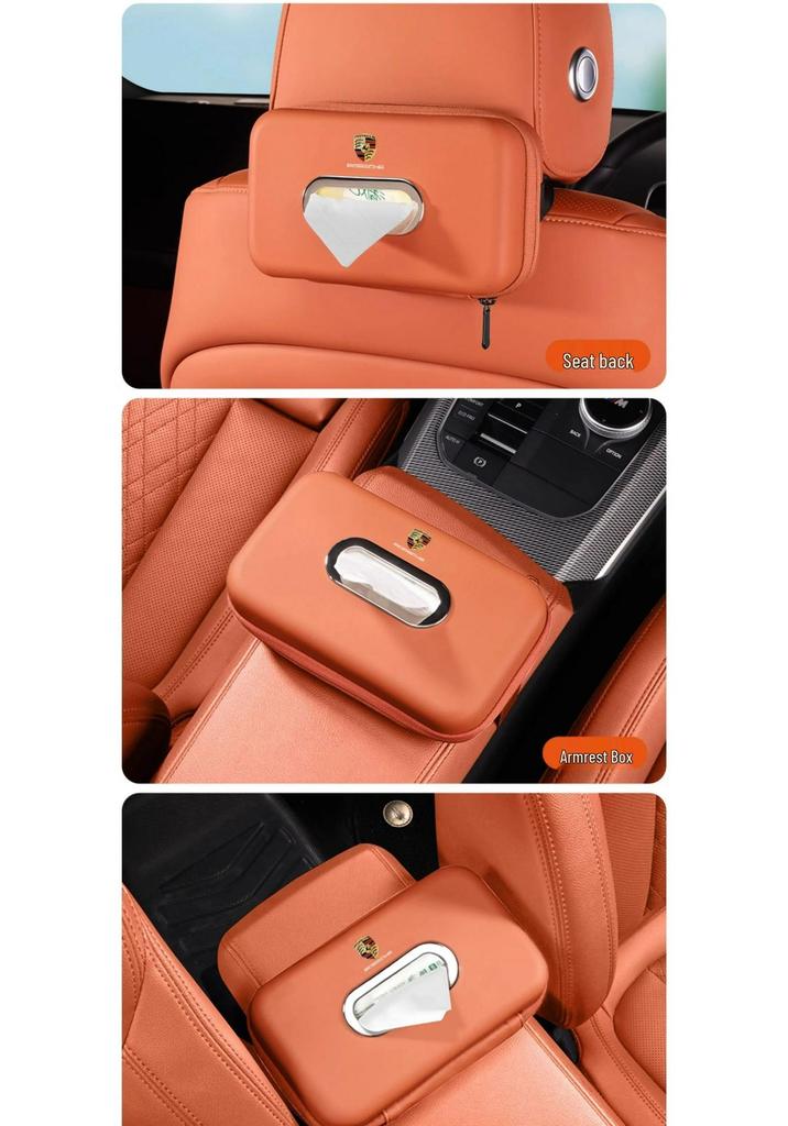 Porsche Cayenne/Macan/Panamera/718/911 Car Tissue Holder