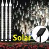 30/50cm Solar LED Meteor Shower Rain Lights Holiday String Lights Waterproof Garden Light Christmas Wedding Decoration