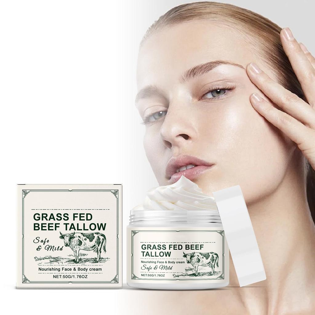 Cowfat Face Cream Nourishes And Tender Skin, Repairs And Soothe The Face, Moisturize And Tighten The Skin   50g
