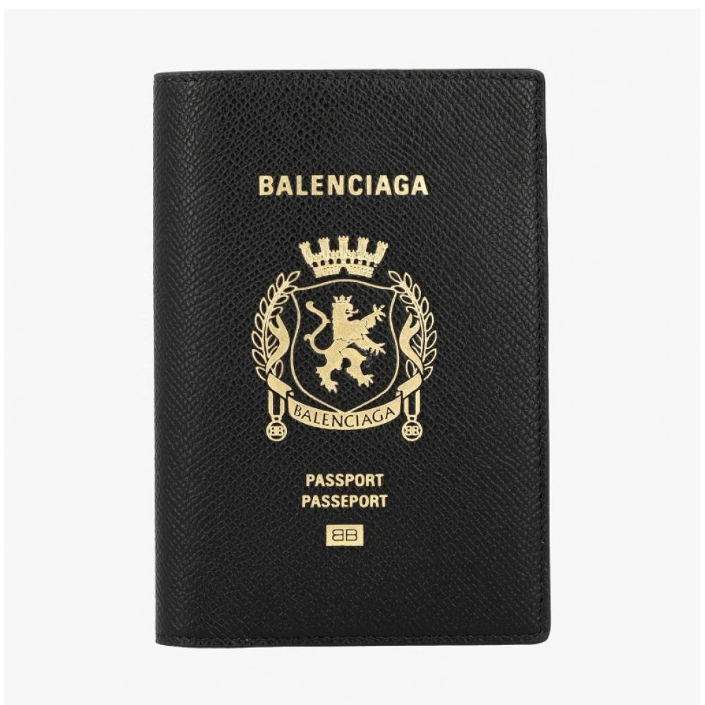 Balenciaga Logo Passport Wallet 787742 2aa3r