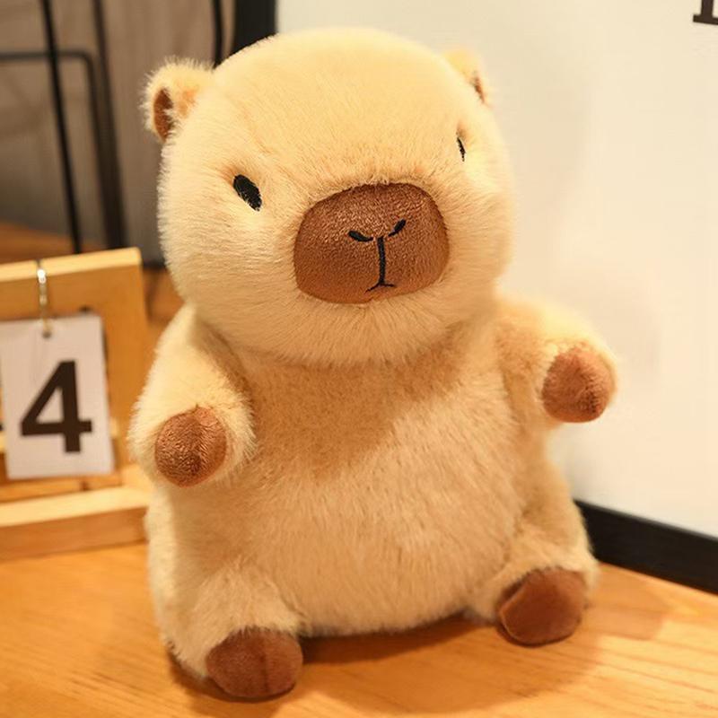 8-10Pcs Capybara Plush Doll With Clothes & Accessories Cute Stuffed Animal Dress Up Doll Toys Set