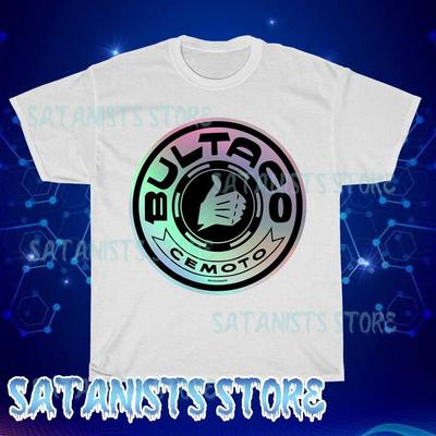 New Bultaco Bull Motocross Men's White T-shirt Funny Size S To 5XL