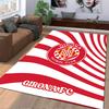 Girona FC Logo Carpet Design suitable as a non-slip mat for the living room or bedroom sofa
