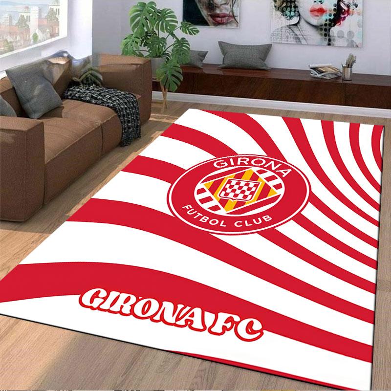 Girona FC Logo Carpet Design suitable as a non-slip mat for the living room or bedroom sofa