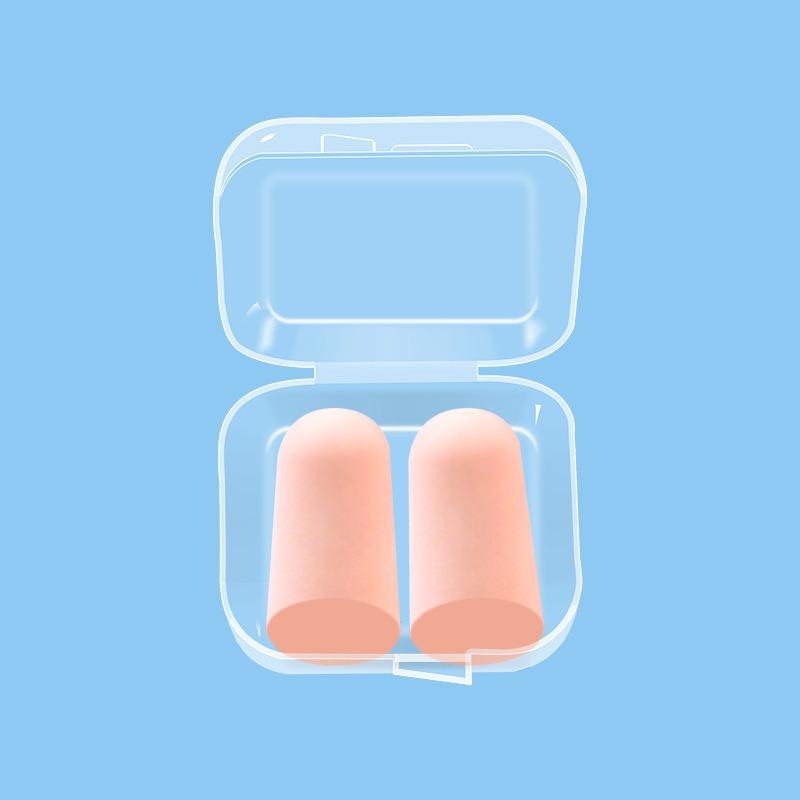 Sponge Noise-cancelling Earplugs Bullet Head Slow Rebound Silent Anti-snoring Earplugs Sleep Noise-cancelling Earplugs