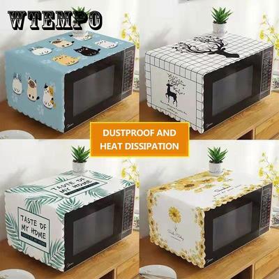 Microwave Oven Cover Dust Cover Oil-proof Thickened Splash-proof Oven Cover Cloth Universal Waterproof Cover Towel Household Dust-proof Cloth