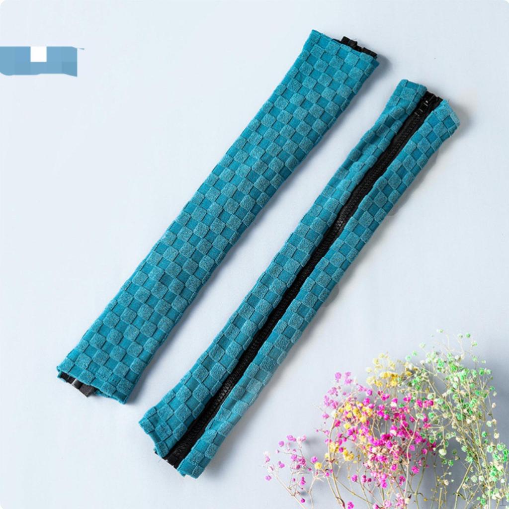 2 Pieces Chair Armrest Cover Zipper Closure Stretch Jacquard Protector Dustproof Office