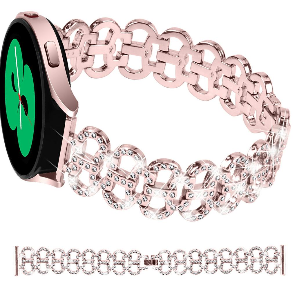 For Samsung Galaxy Watch7 44mm/40mm Alloy Band Gourd Design Bling Watch Strap Replacement Bracelet