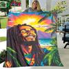 Pop Singer R-Reggae Bob Marley Four Seasons Blanket Sofa Cover Travel Bed Plush Blanket Travel Office Break Blanket Gift