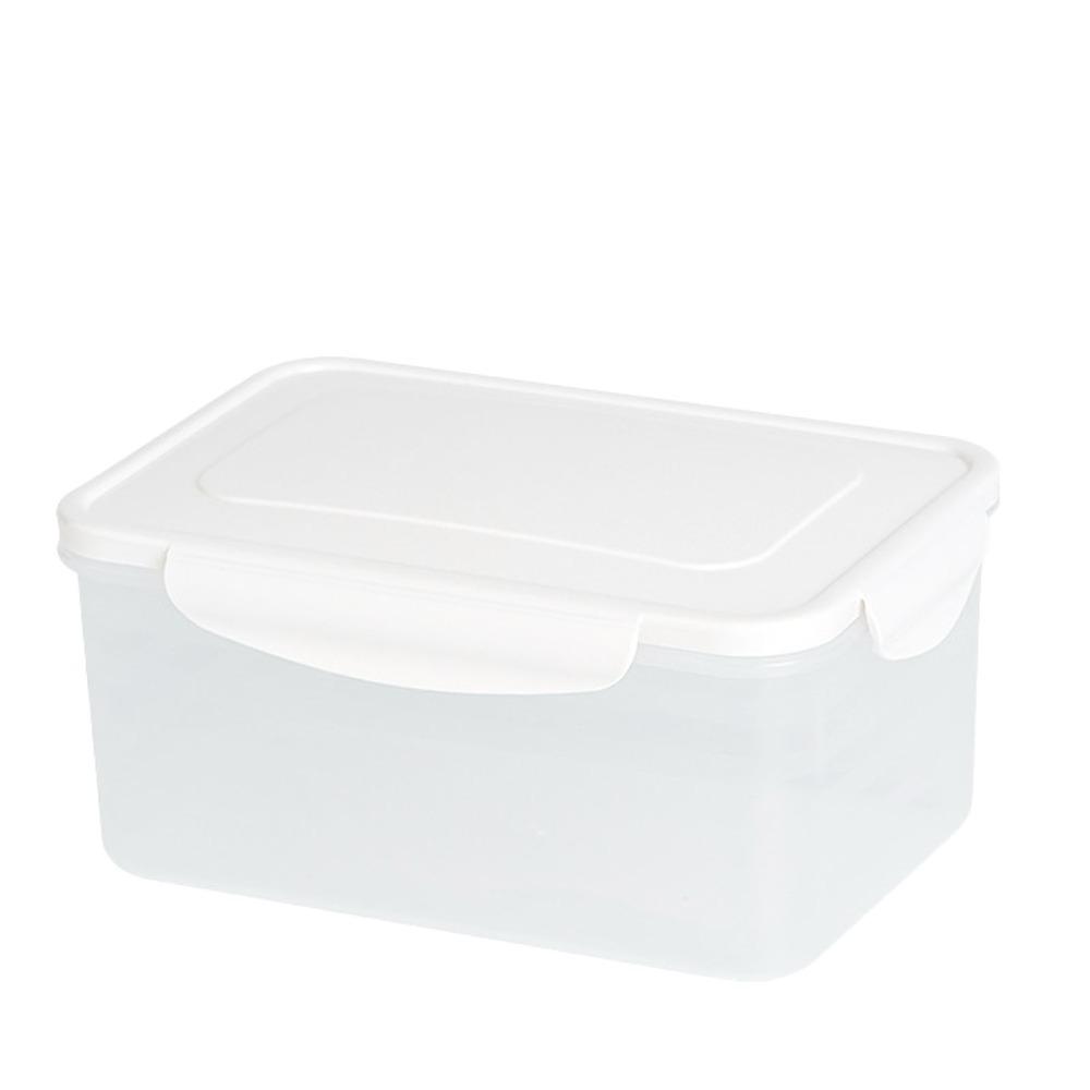 

Food Organizing 4 Compartment Fridge Storage Containers Stackable With Lid Fresh Keeping Box PP Salad Storage Containers Kitchen