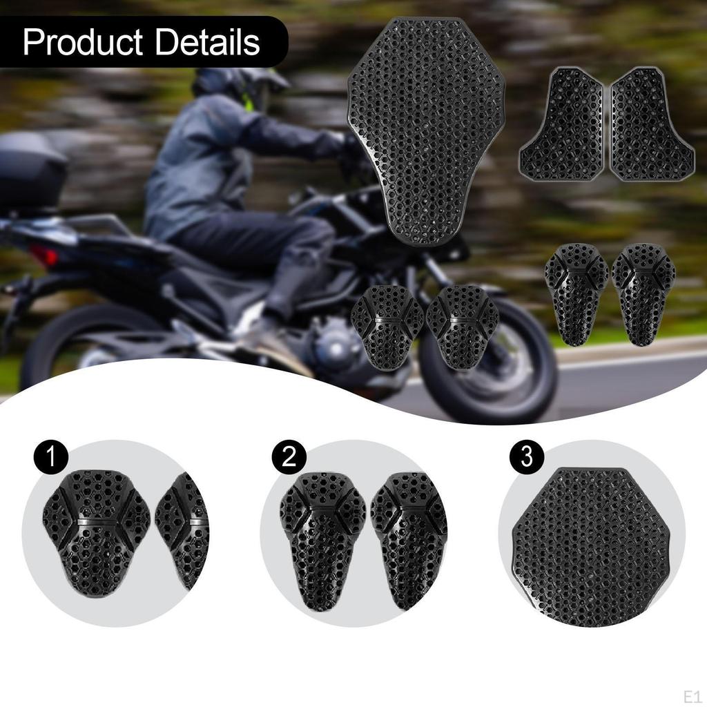 Motorcycle Back Protector Motorbike Chest Shoulder Pads Replacement Protection Gear