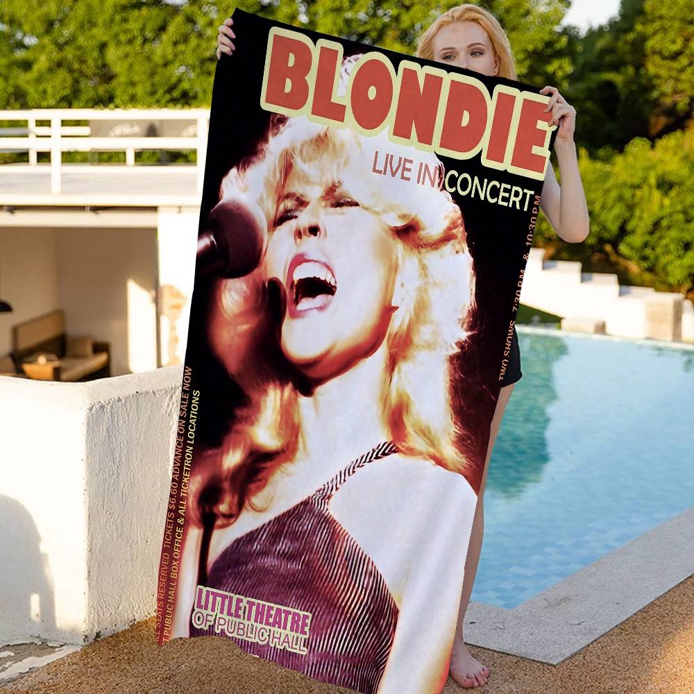 Punk Rock Band B-Blondie Mikrofaser Strandtuch Saugfähig Schnelltrocknend Weich Yoga Schwimmen Resort Bergsteigen Handtuch