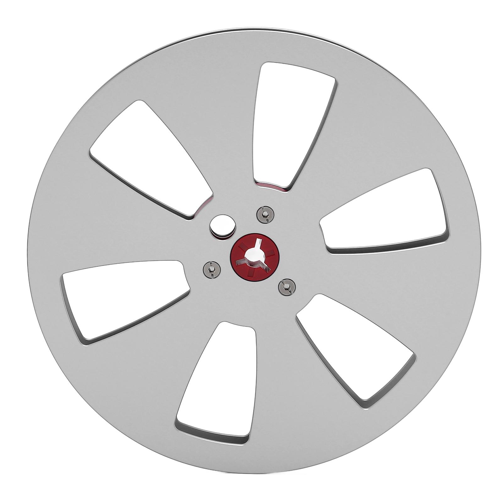 

1/4 7-дюймовая пустая катушка для ленты, приемная катушка из алюминиевого сплава с 6 отверстиями для катушечного магнитофона Silver