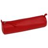 Pouch - Leather - Red - 21 X D5 Cm - Zipped - Genuine Lambskin Leather