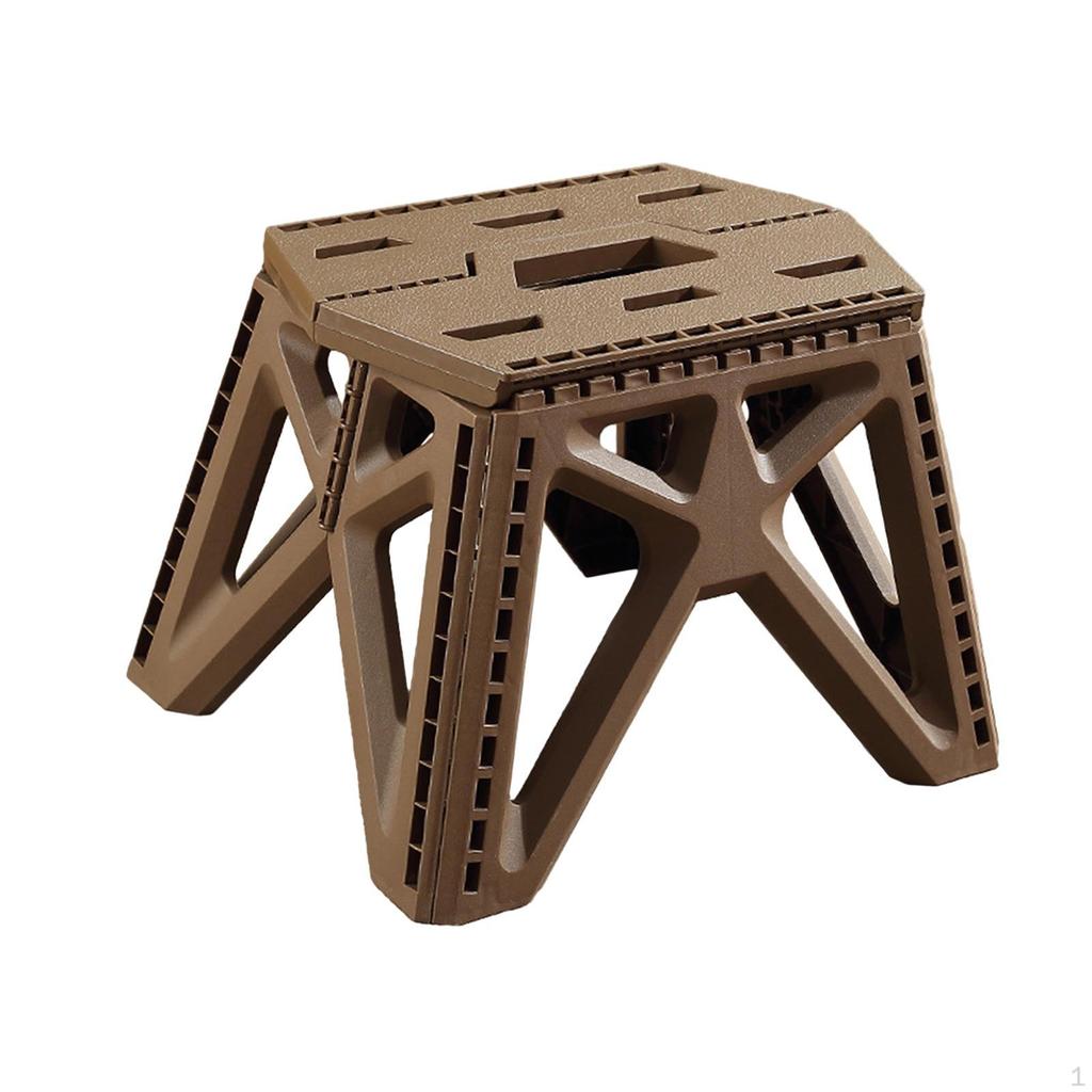 Foldable Step Stool Camping Adults Kids Stepping Fishing Chair for Hiking