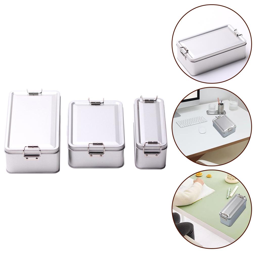 Cookie Container Metal Storage Tins Luxurious Touch Secure Seal Sturdy Buckle Tight Seal Easy Storage Exquisite Details