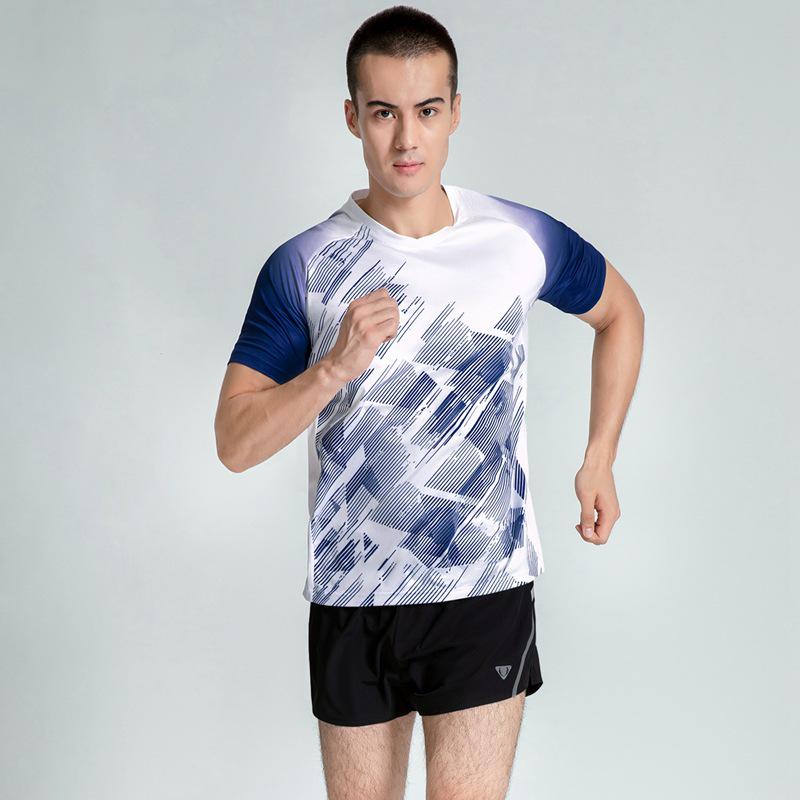 

Мужской дышащий летний комплект спортивной одежды для бадминтона и настольного тенниса M белый