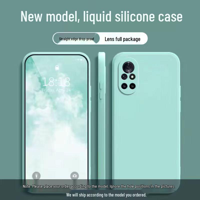 Huawei Nova 8 Liquid Silicone Drop-Proof Full Coverage Protective Case