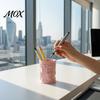 Luxury Desktop Storage Container 3D Printed Relief Pen Holder, European Retro Stationery Organizer for Makeup Brush Holder Pencils And Brushes,