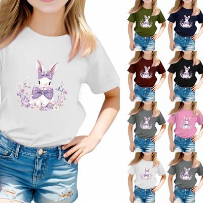 Toddler Girl Boy T-Shirts Kids Top Boys And Girls Printed Short Sleeved T-shirt