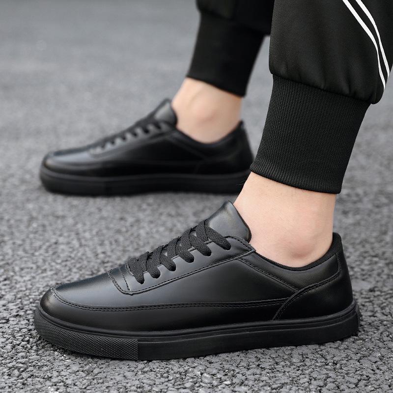 

Summer and Autumn New Student Little White Shoes Men s Casual Sports Leather Men s Shoes Student Running Travel Skateboard Shoes 44