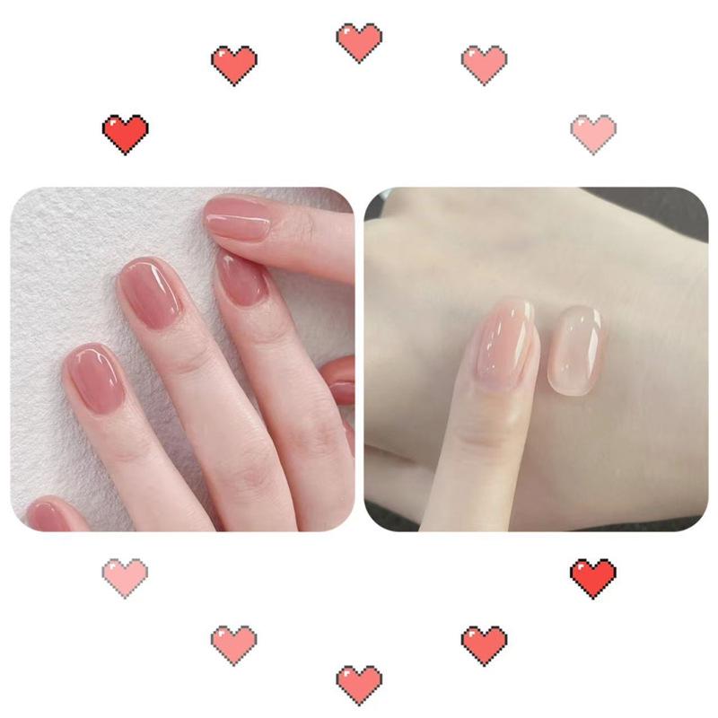 Abziehbarer Feinglitzer Nude Nagellack Set - Geruchlos, Kein Brennen, Kristallklar für Studenten