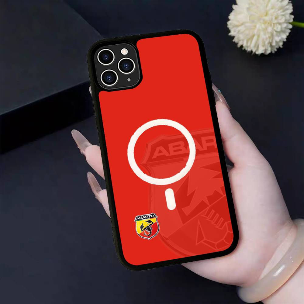 A-Abarth LOGO For Magsafe Magnetic Phone Case For IPhone 17 16 Pro Max 15 Plus 14 13 12 11 Cover