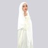 Hijab Quadrato Musulmano in Cotone 145*145cm Sciarpa Lunga in Jersey Turban Morbido Uniforme Fasce per la Testa per Donne Fascia per la Testa a Turbante Islamico