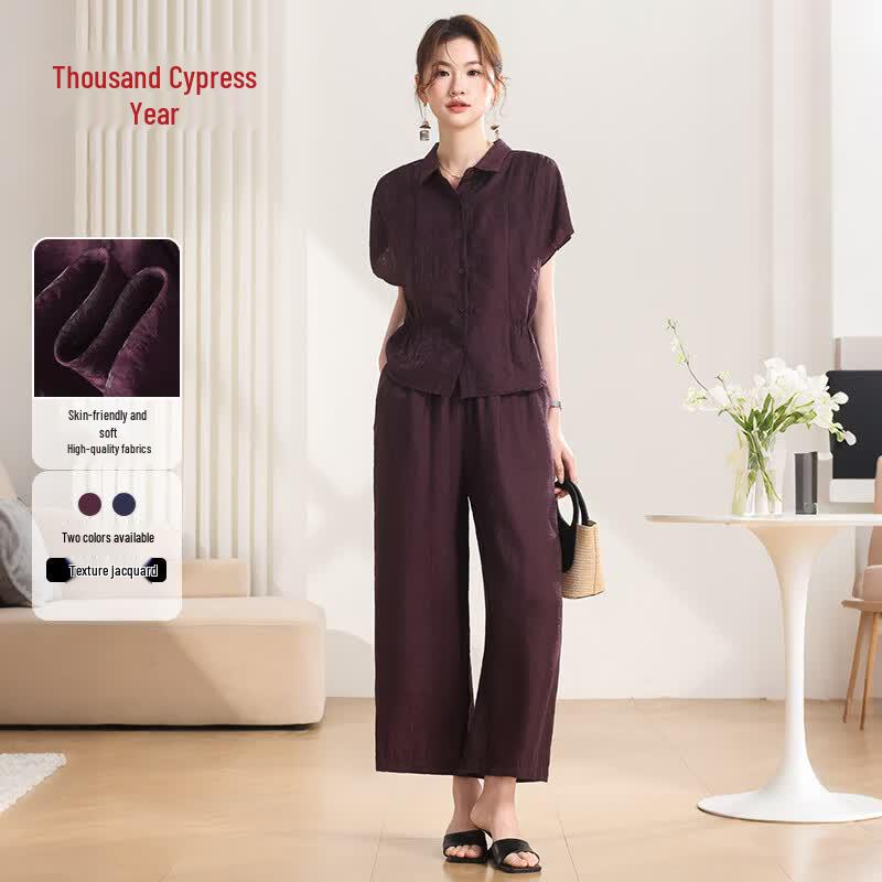 Women s Lyocell Jacquard Two-Piece Set XL