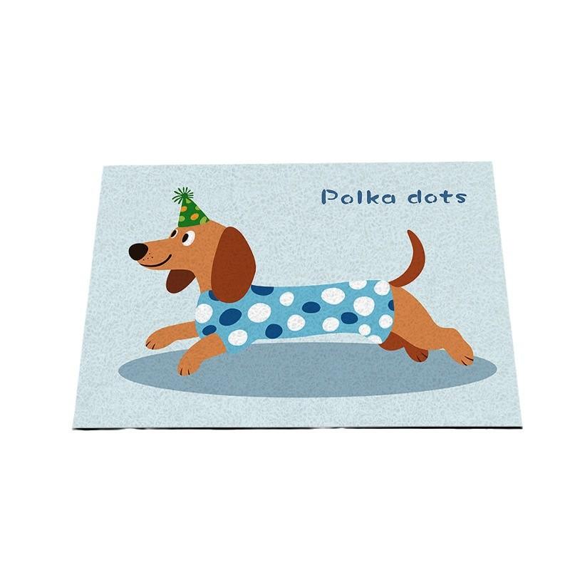 Cartoon Cute Entry Mat Entry Carpet Home Entryway Durable Floor Mat Dirt Dirt Mat Silk Ring Mat