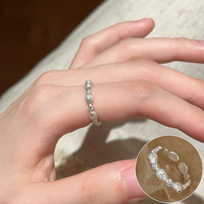 VENTFILLE 925 Sterling Rings for Women Fashion Geometric Handmade Irregular Line Ring Party Birthday Gift Dropshipping