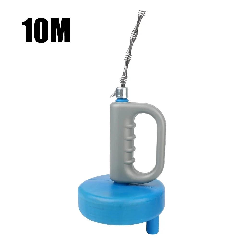 Handheld Extendable Sink Toilet Drain Unblocker 5/7/10 Meters Sewer Pipe Plunger Dredge for Bathroom Kitchen Cleaning Tools
